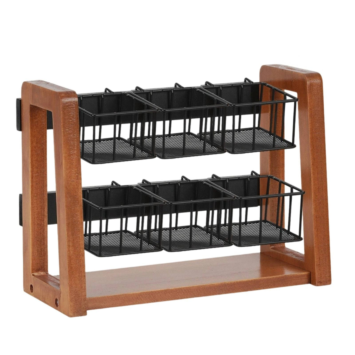 Foldable Folding Tea Bag Holder Compact 2-Tier Tea Bag Rack