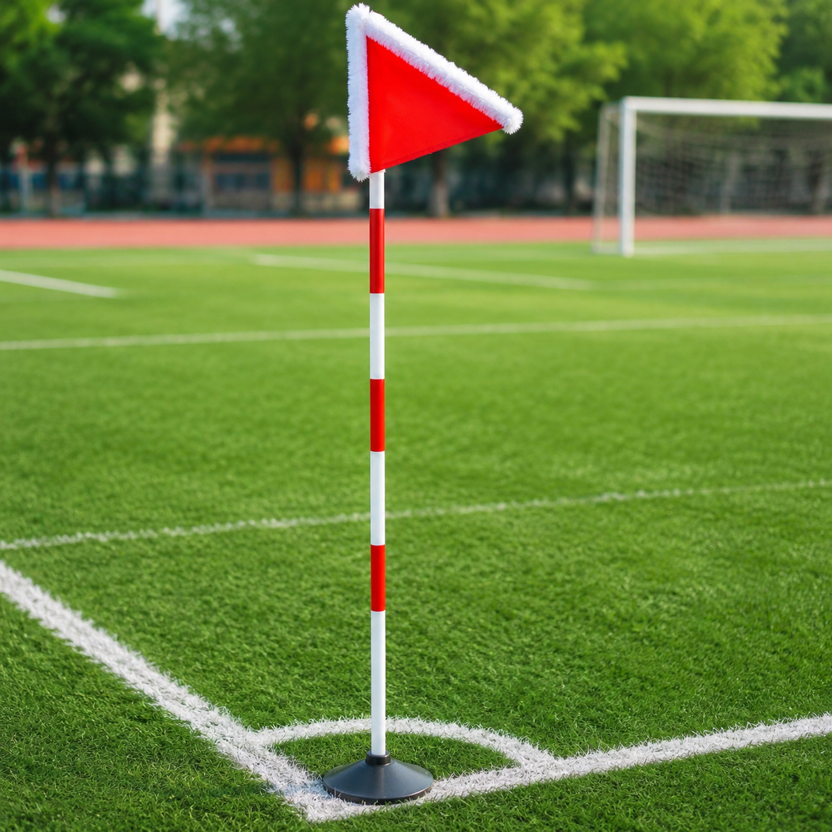 Football Cones, 1.5m Sports Cones with Flag, Sturdy Synthetic Material Agility Marker Cone for, School Sports Days