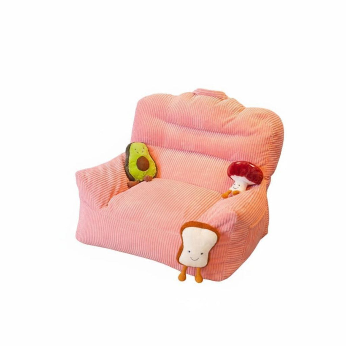 Soft Texture Soft-Textured Mini Armchair Comfortable children's Seat Lightweight Design Floor Chair Supportive Backrest for Toddlers, Parents, Balcony, Playroom, Living Room, Reading Nook