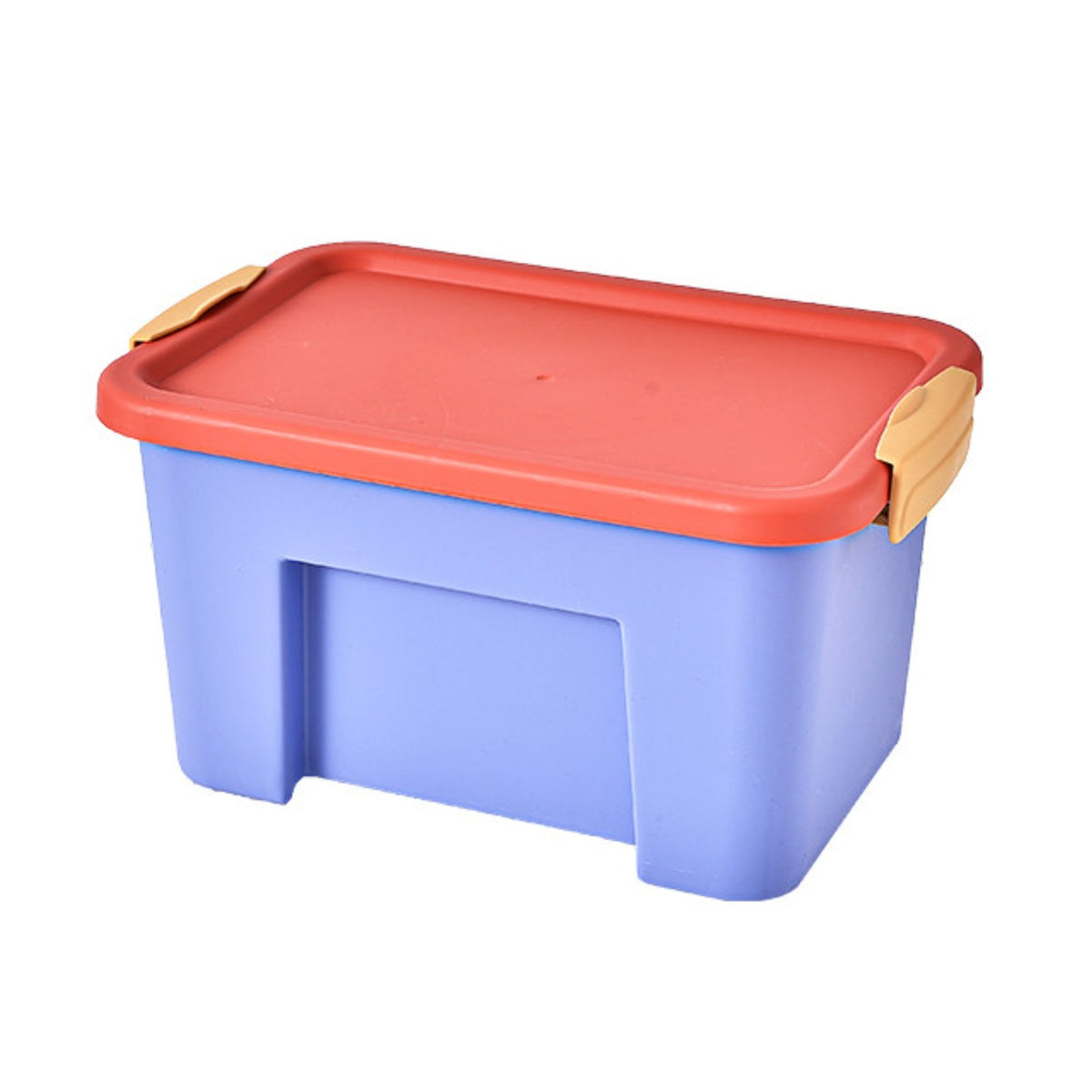 Stackable Box with Lid Visible Contents Clear Box with Colored Lid multi-functional
