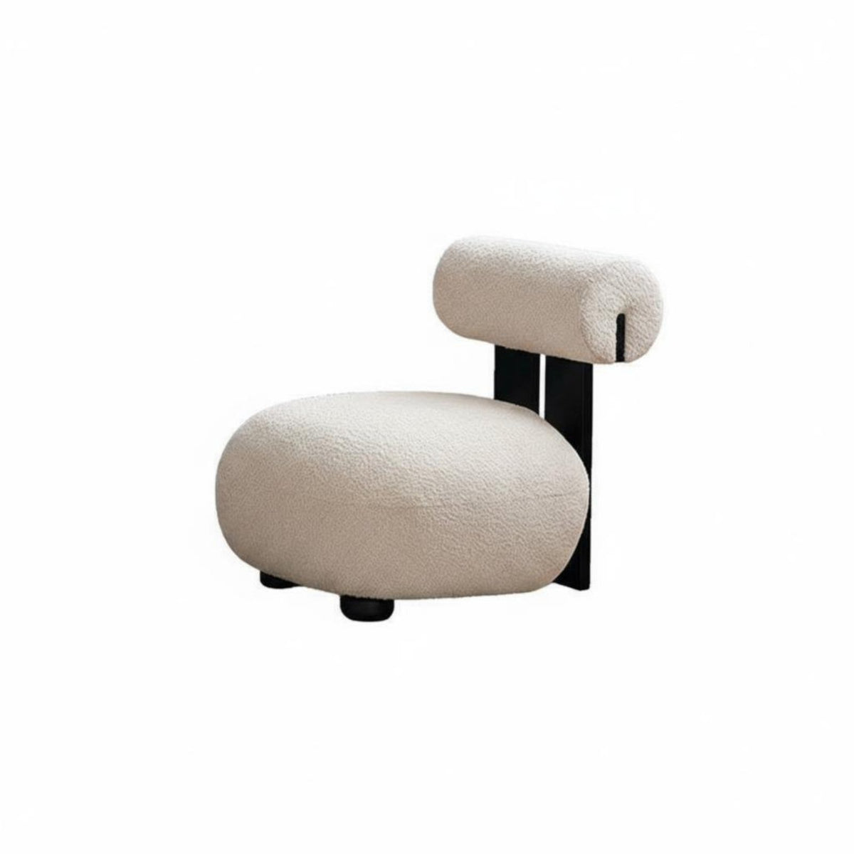 Sturdy Construction Hippo-Shaped Armchair Comfortable Padding Living Room Furniture Soft to the Feel Accent Chair High-Rebound for Adults, Homeowners, Book Lovers, Reading Nook, Bedroom, Study, Home Office