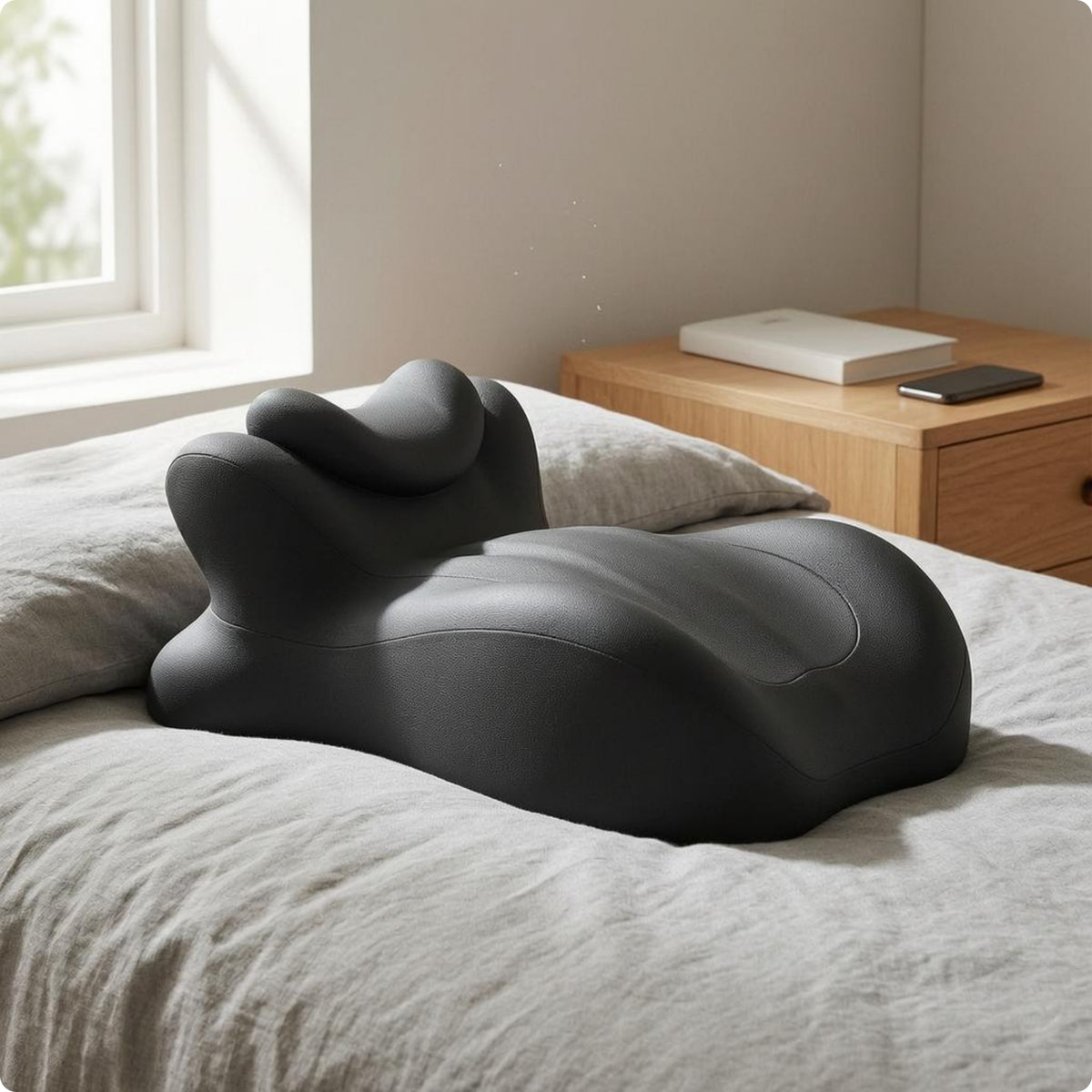 Prone-Sleeping Pillow Textile Cover Memory Foam Reading Pillow Polyester Spandex