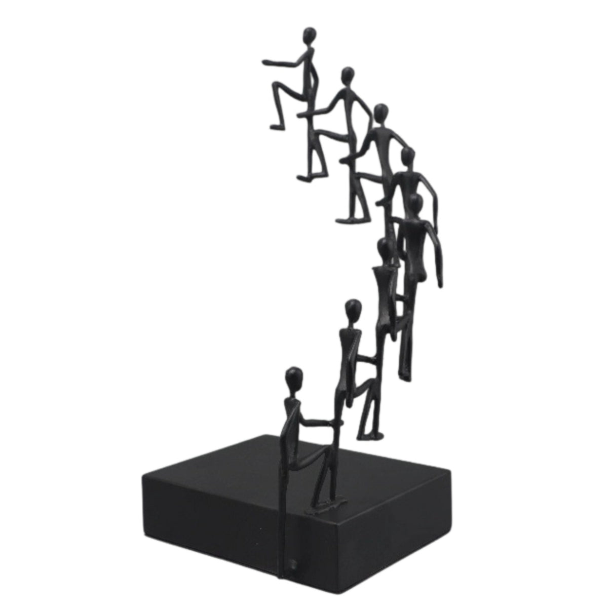Human Figure Sculpture Modern Sculpture with Base Decorative for Living Room
