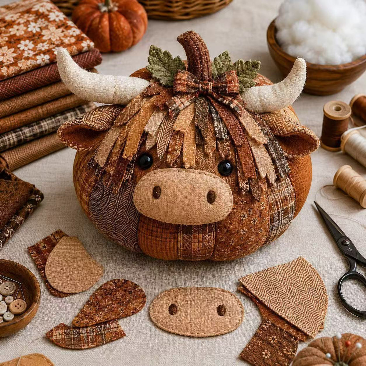 跨境时尚可爱新颖热卖Patchwork Pumpkin Friends拼布南瓜diy套装