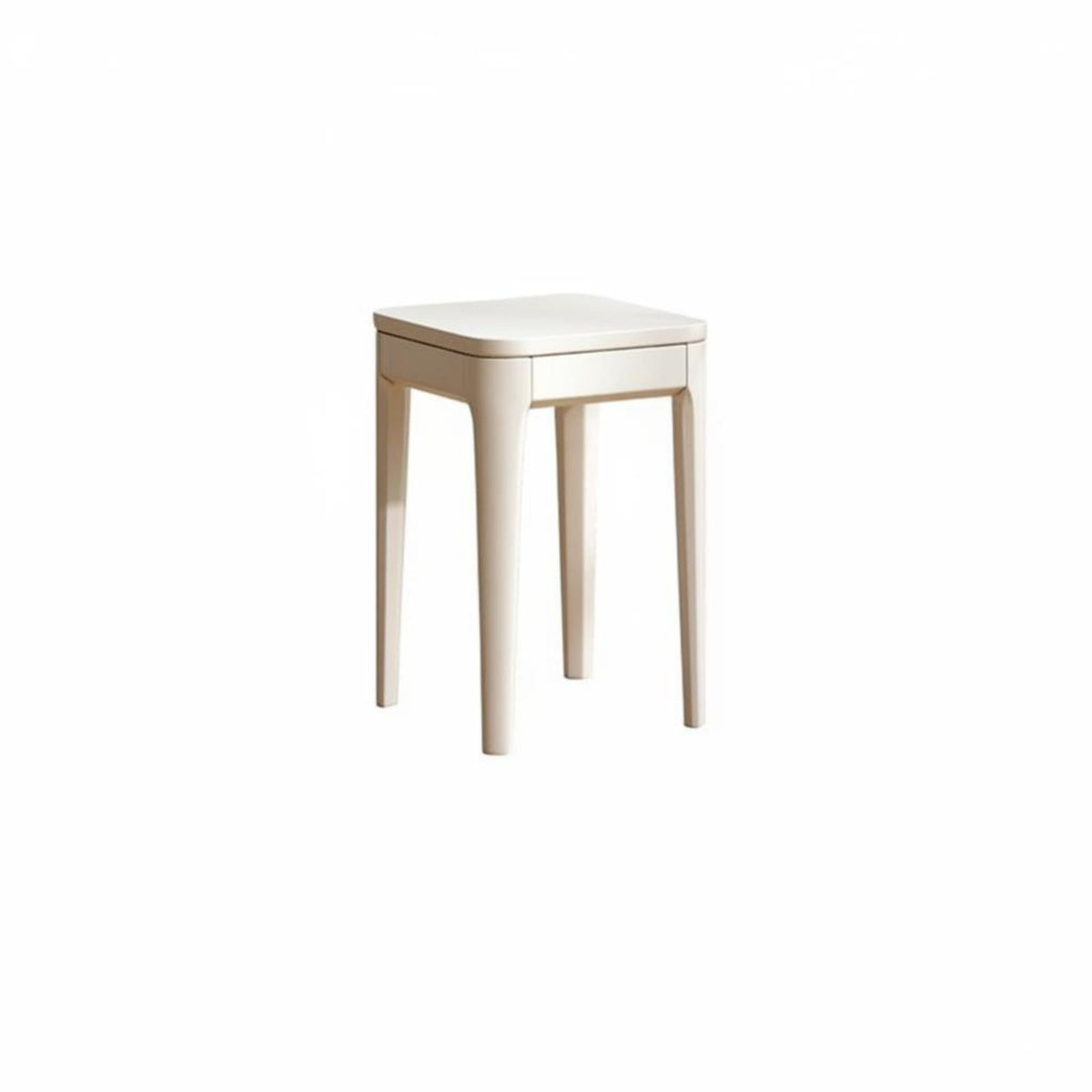 Stackable Square Stool Space-Saving Square Stackable Stool Versatile for Bedroom