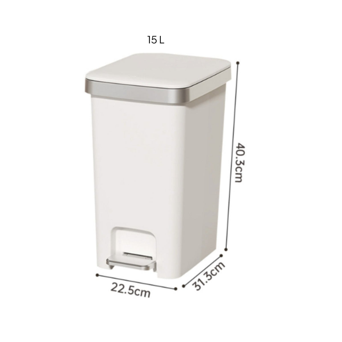 Step Pedal Trash Can with Lid Pedal Trash Can Large Capacity for Living Room
