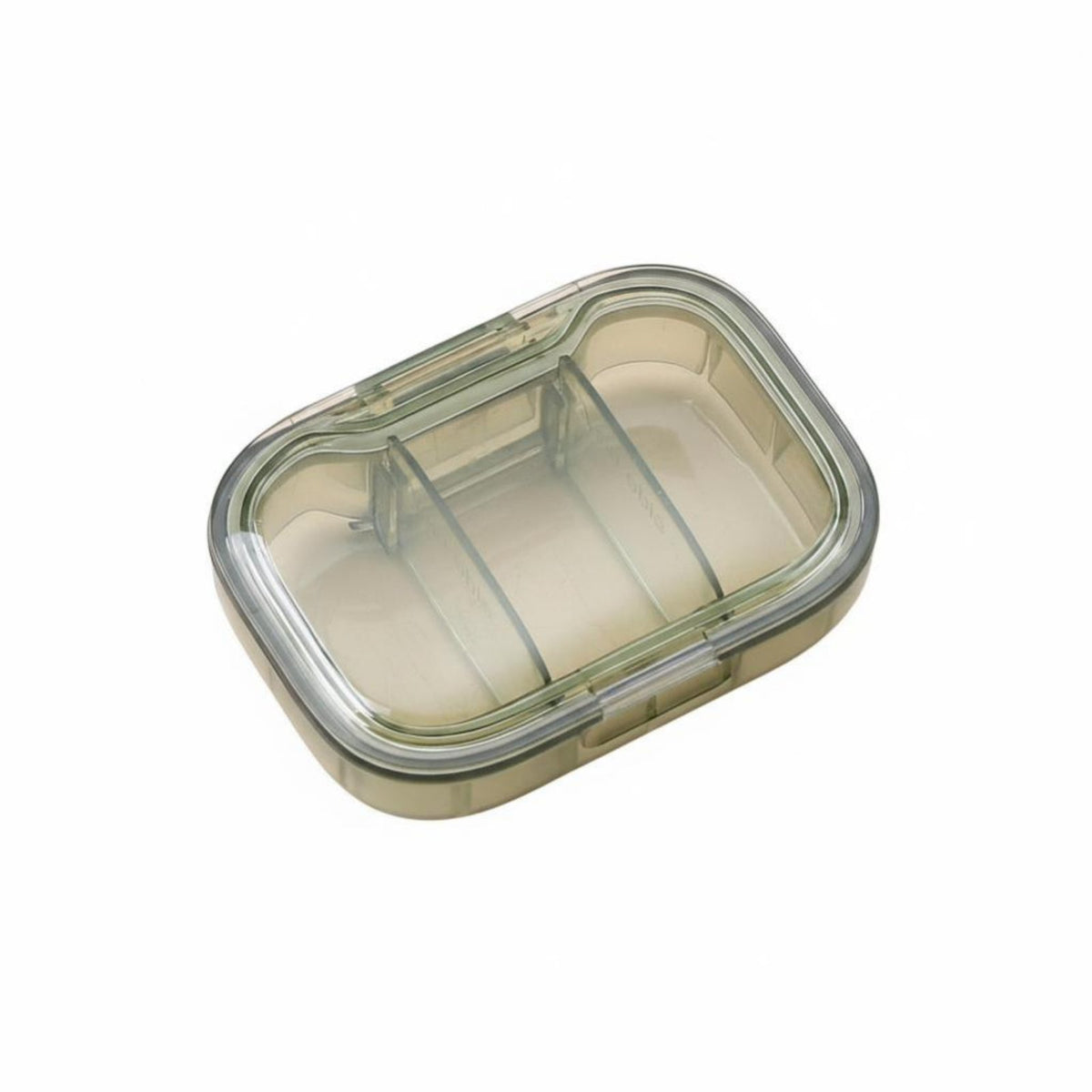 4-Compartment Case Portable 4-Compartment Round Pillbox Food-Grade