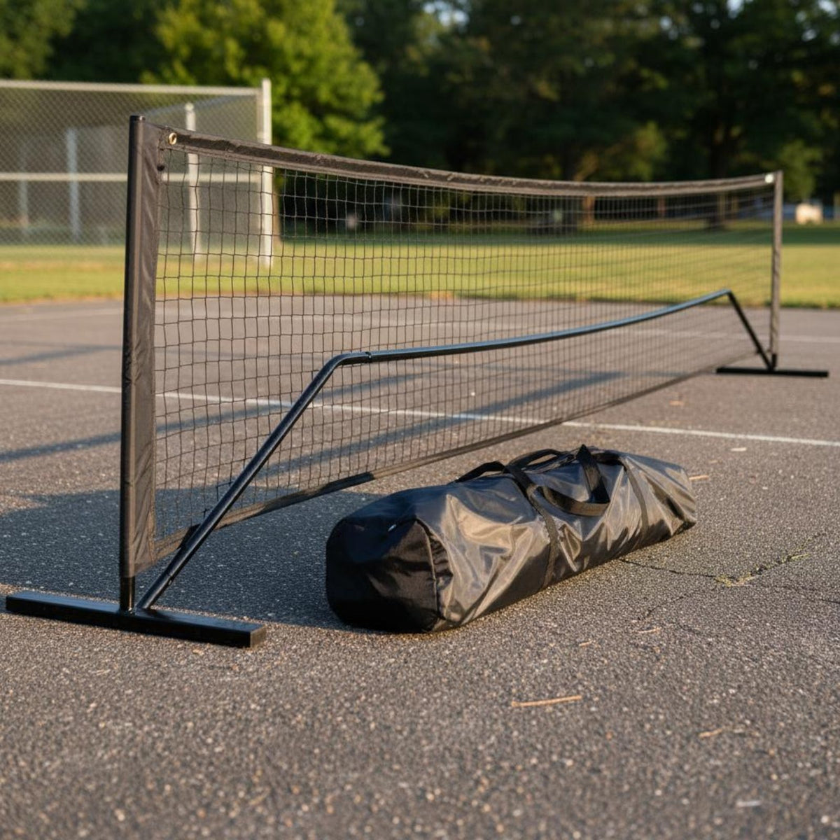 Regulation Size Pickleball Net Includes Carrying Bag Portable Pickleball Net Set Versatile Use Athletic Gear for Beginners, Competition, Driveway
