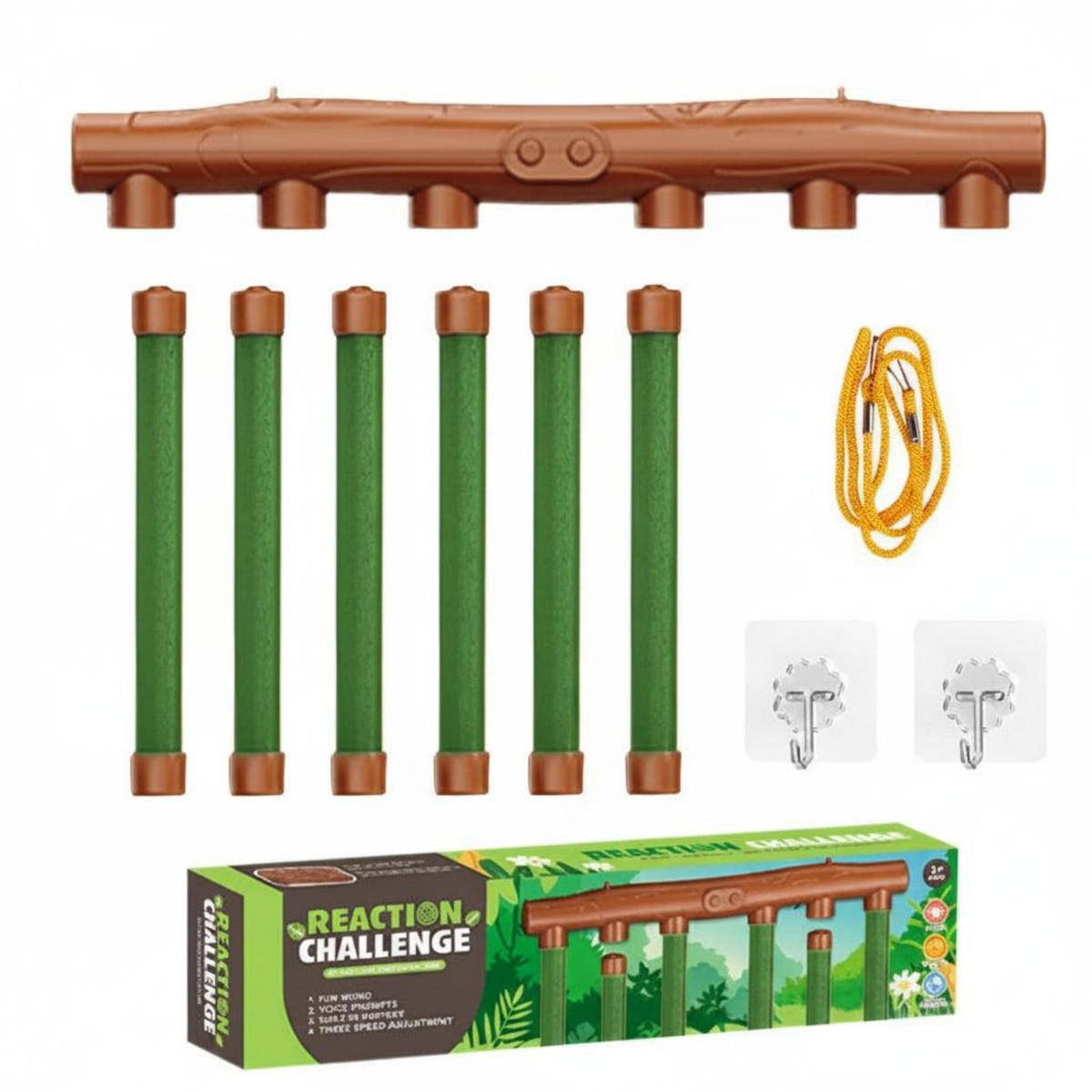 3 Speed Adjustment Hand-Eye Coordination Training Toy Reaction Stick Grabber for Children