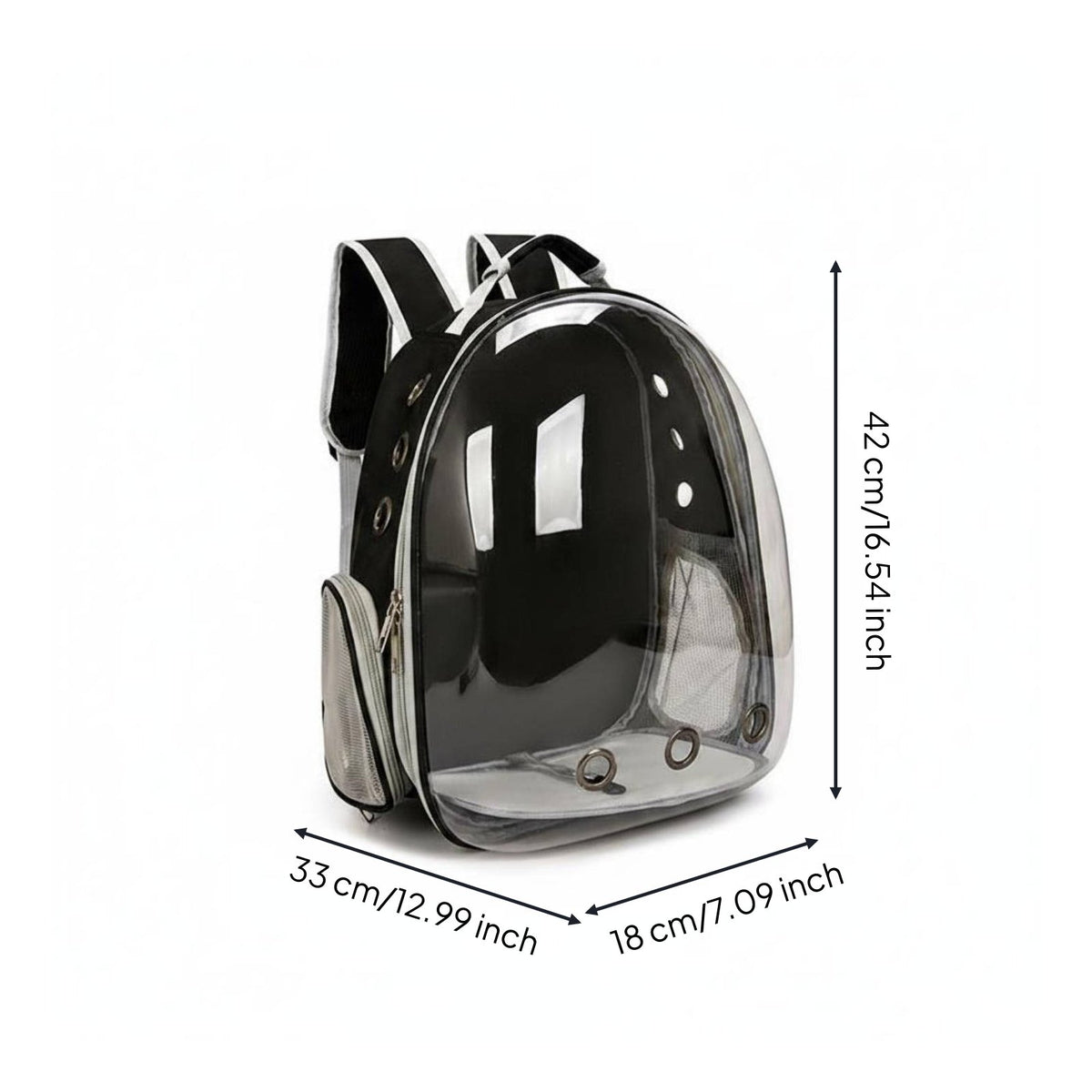 Space Capsule Pet Carrier Ventilated Space Capsule Feline Carrier Side Opening