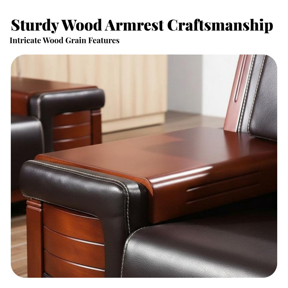 Three-Person Guest Couch Professional Design Reception Seating timeless design Commercial Furniture for Guests, Clients, Meeting Room, Lounge, Breakroom