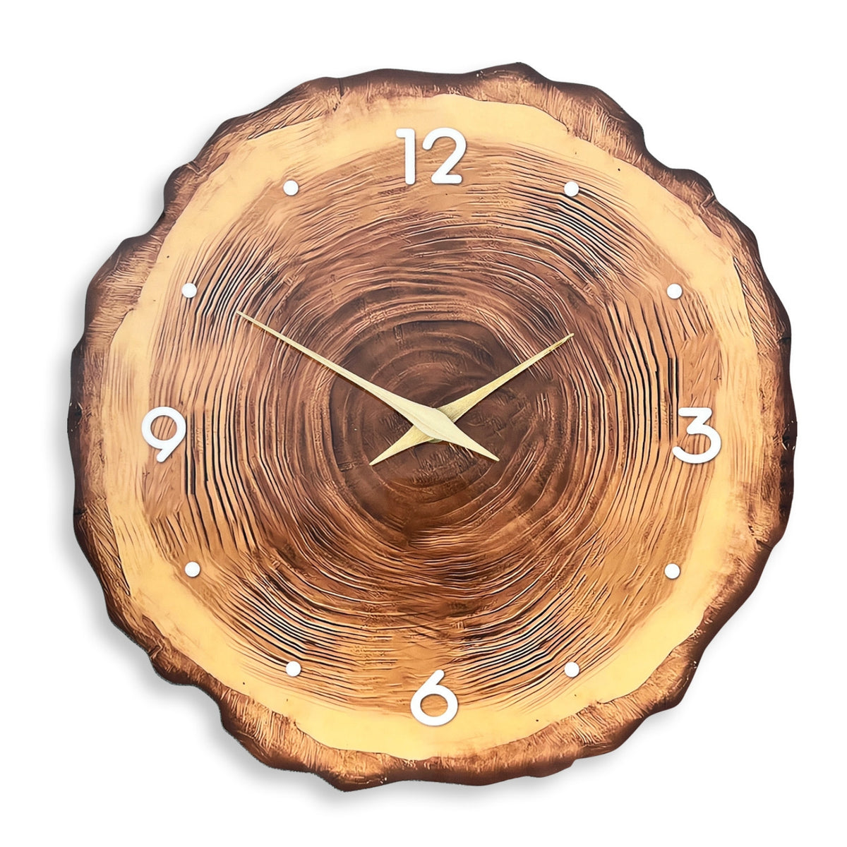 Wood Slice Wall Clock Minimalist Wood Slice Clock Decorative for Bedroom