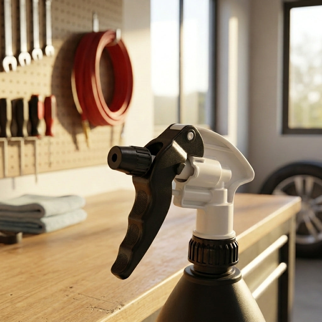 Spray Bottle Pressure Sprayer for Car Interior Cleaner and Car Cleaning, Car Wash Pump Sprayer with Hand Pump, 360 Degree Spray Design, 900ml