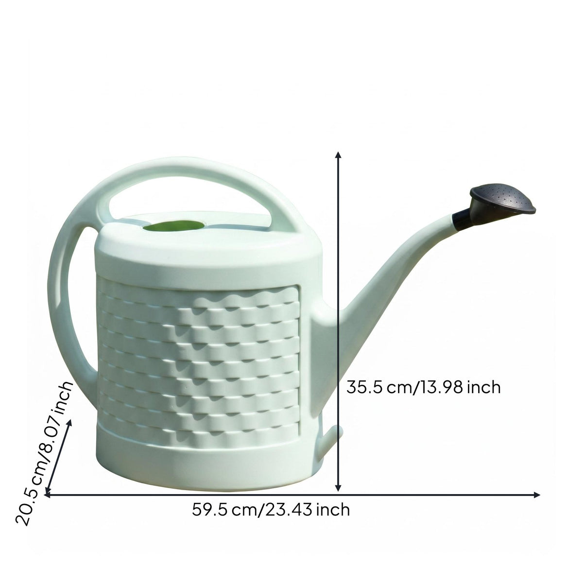 Long Spout Watering Can Spray Head Plastic Watering Can Wide Opening for Home