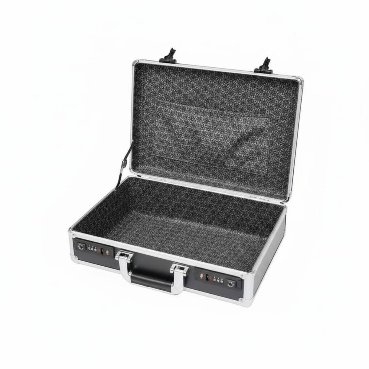 Combination Lock Case Keyless Security Aluminum Briefcase Metal Frame for Office