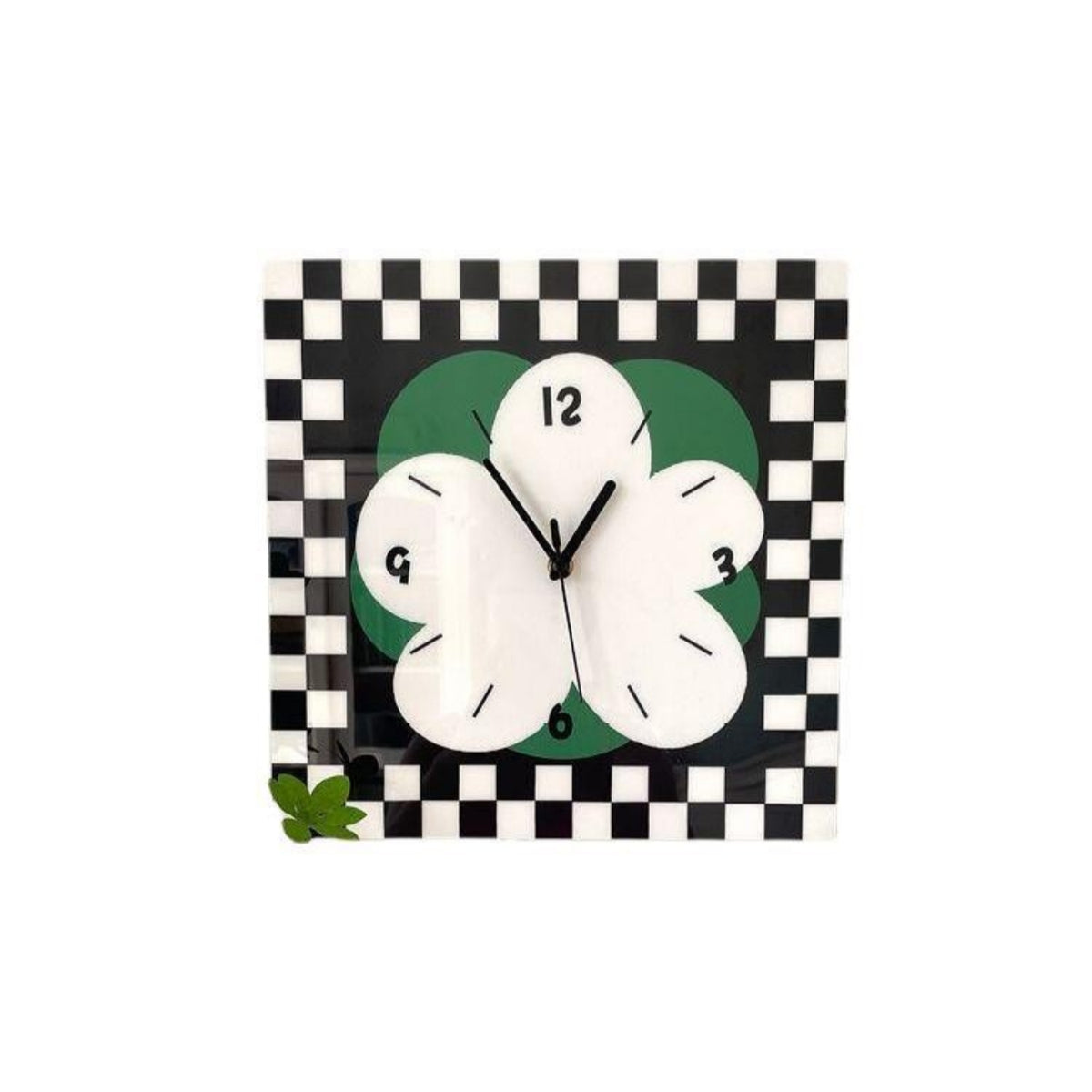 Wall Clock with Flower Dial Decorative Silent Wall Clock Quiet for Bedroom