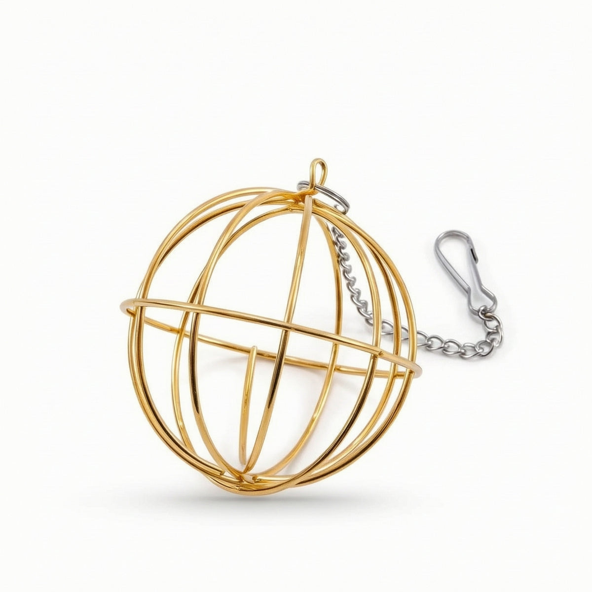 Spherical Hay Feeder Ball Metal Hanging Hay Feeder Easy to Install Rust-Resistant for Chinchillas, Rabbit Cages