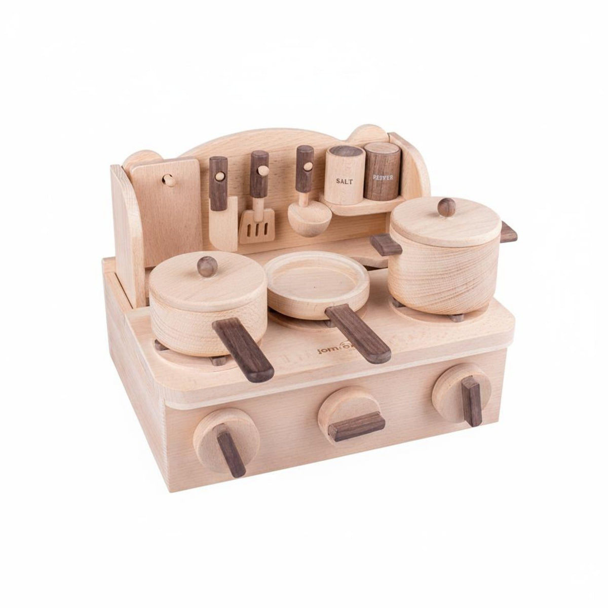 Wooden Pretend Kitchen Set Child-Centered-Influenced Wooden Role Play Cooktop Pretend Play Kitchen Cooktop for Young Children, Daycare