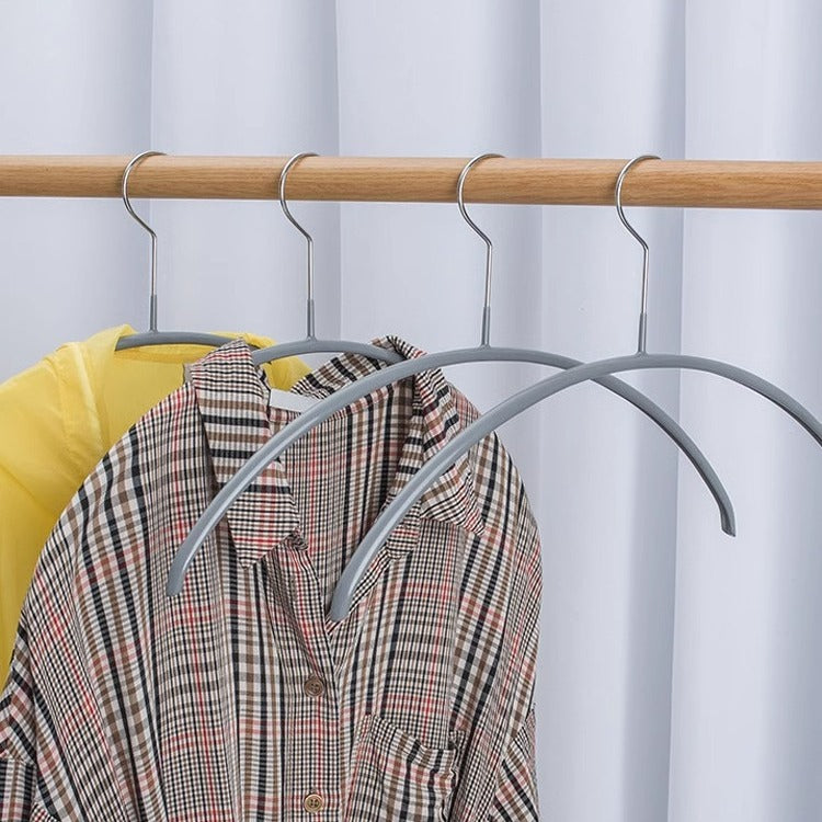 Extended Non-Slip Coated Hangers for Suits - Wet/Dry Use, Set of 10