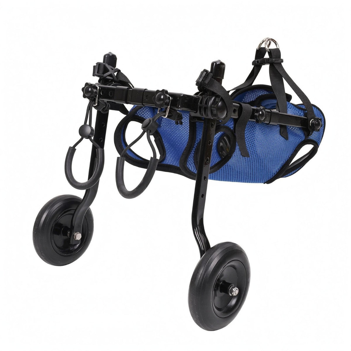 Dog Wheelchair Blue Mesh Dog Mobility Wheelchair Two Wheels for Dogs