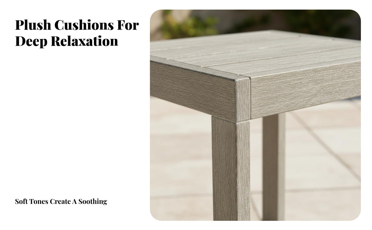 Minimalist design seat paded Sofa and Chair Group Modern Design Outdoor Furniture Weather-Resistant Patio Seating Thick Comfortable seat pads for residents, Business Owners, Garden, Terrace, Courtyard, waterfront