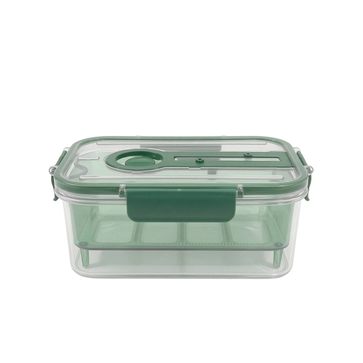 Food Storage Container with Removable Colander Clear Organizer Bins Airtight