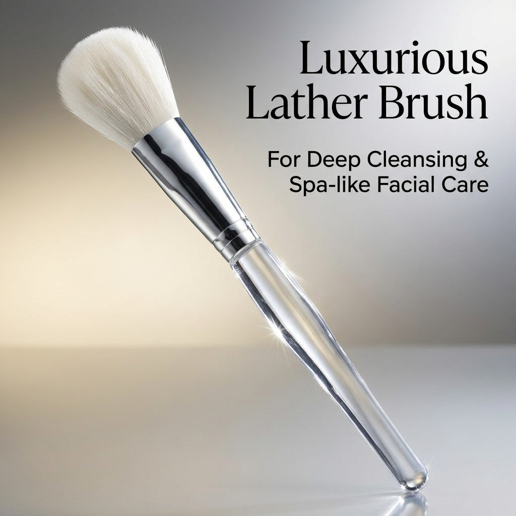 Facial Cleansing Brush, Deep Cleansing Face Wash Brush, Lathering Brush for Women Men, Foaming Face Wash Tool, Skin Cleansing Device