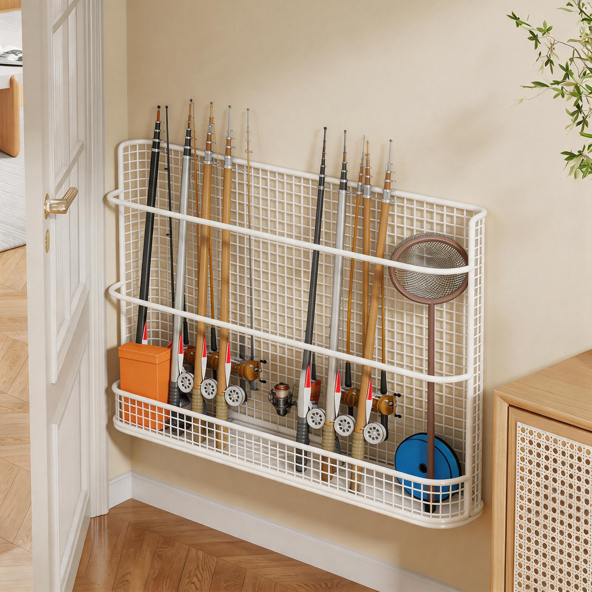 Fishing Rod Storage Rack for Home, Suitable for Lure Rods and Golf Clubs