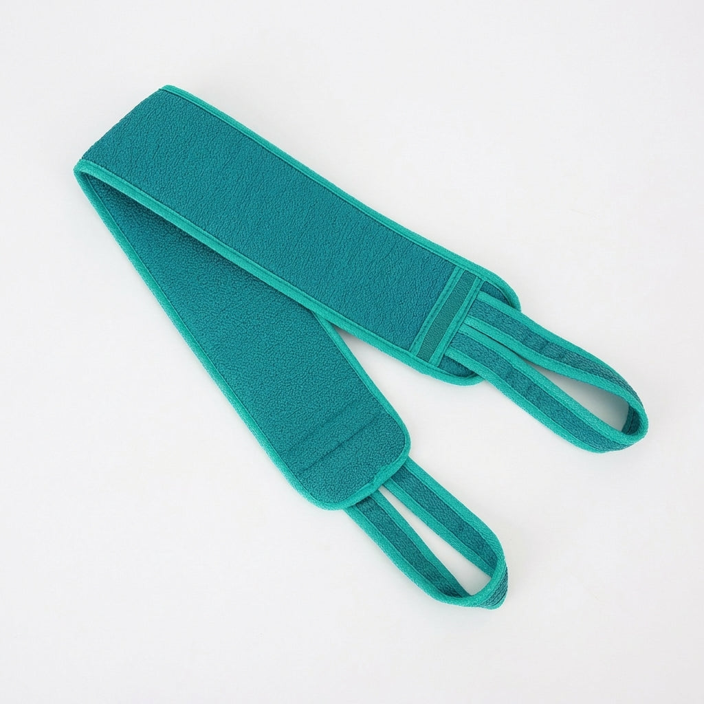 Bath Glove and Back Scrubber Towel Set, Exfoliating Mitts for Adults Washable Scrub for Washing, Long Handle Exfoliator Gloves