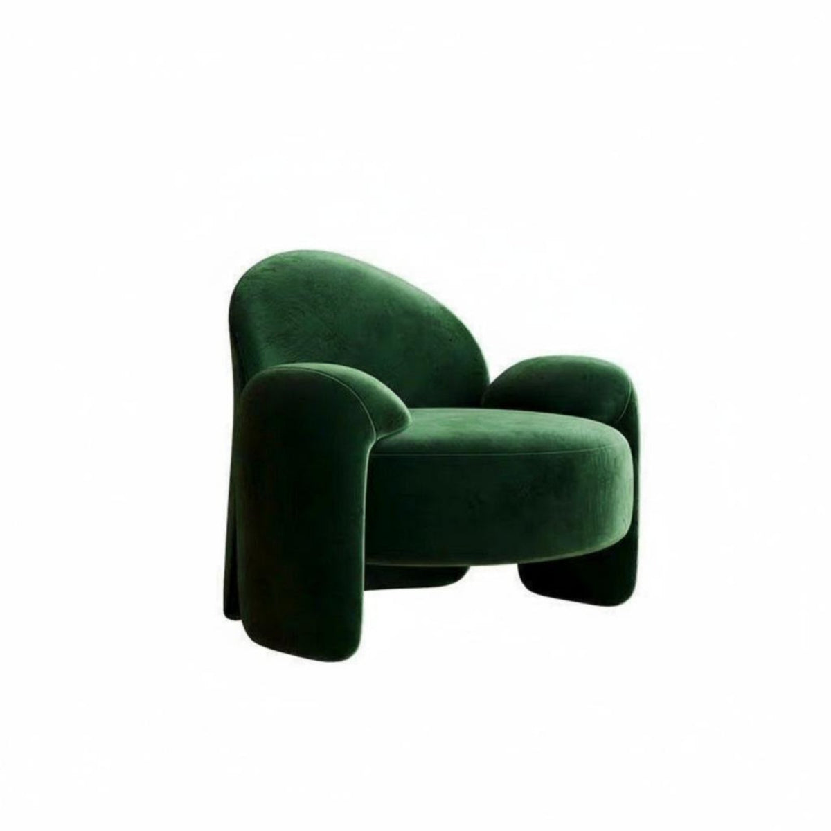 Upholstered Single Sofa Nordic Design Accent Chair Modern Minimalist Plush Upholstery for Homeowners, Business Owners, Bedroom