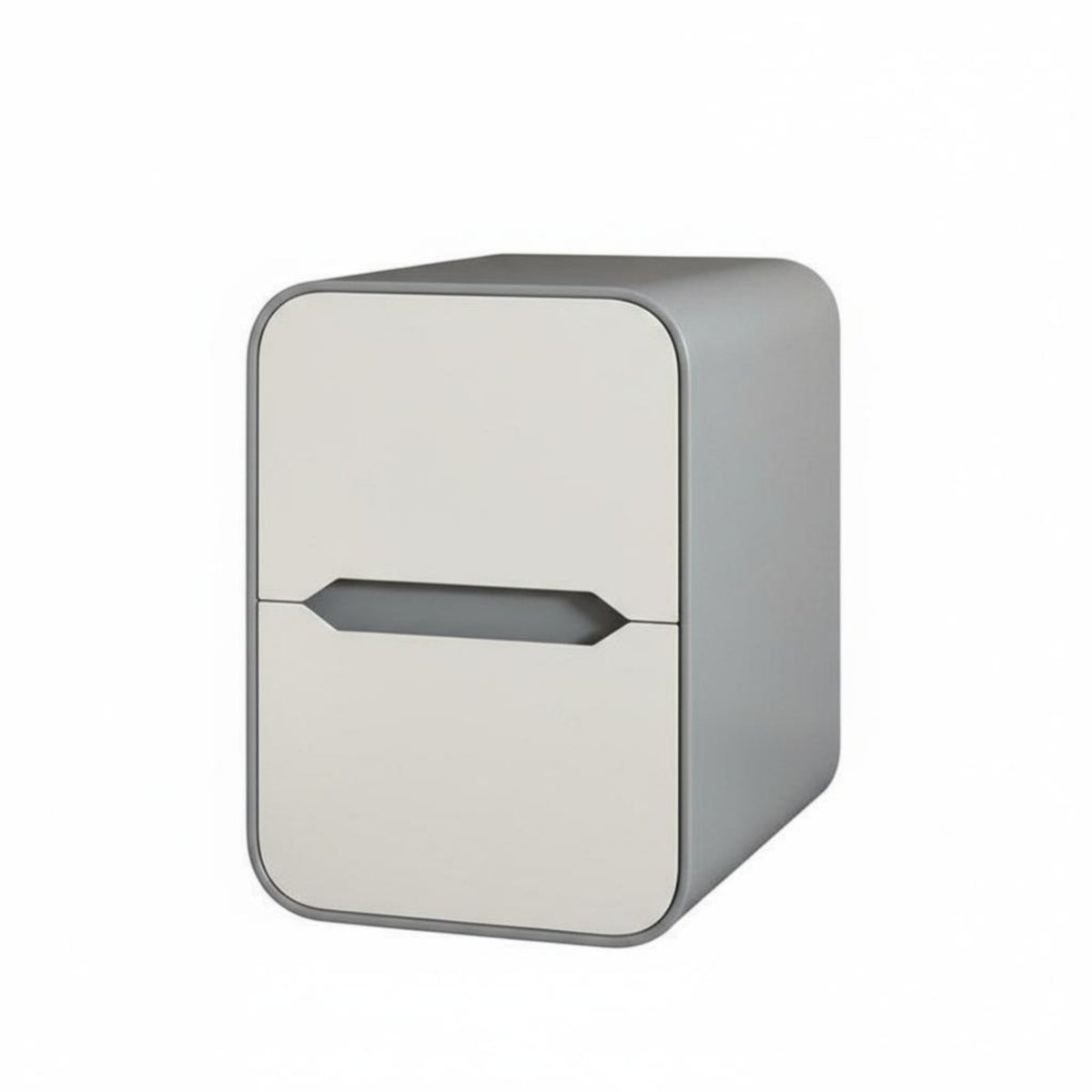 Narrow 2-Drawer End Table Space-Saving Design Narrow Storage Cabinet for Hallway