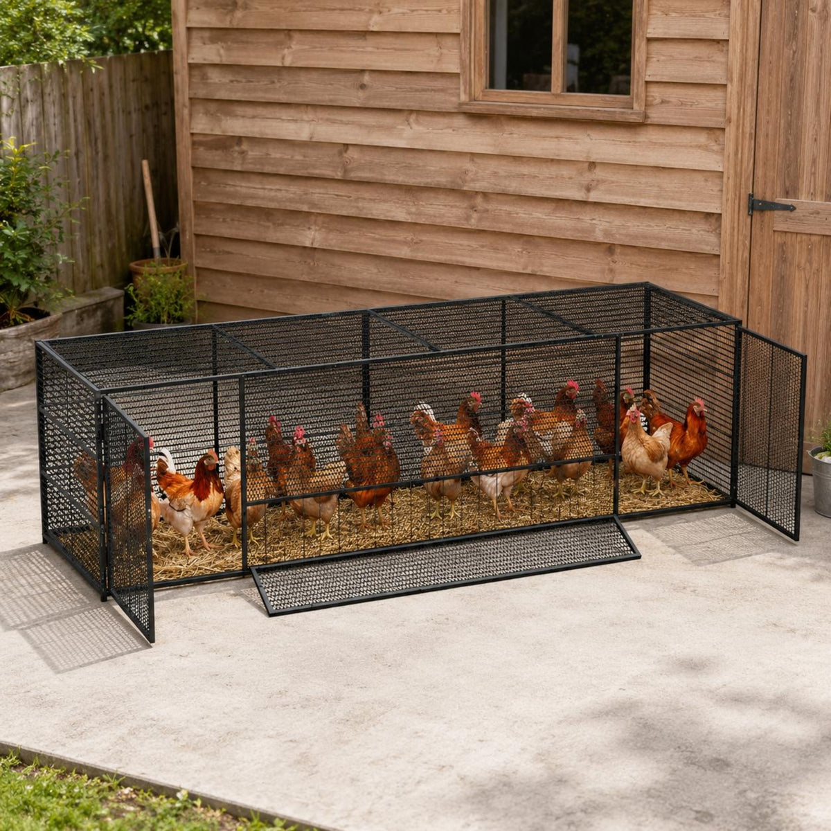 Mesh Chicken Cage Chain-Link Chicken Cage Two Doors