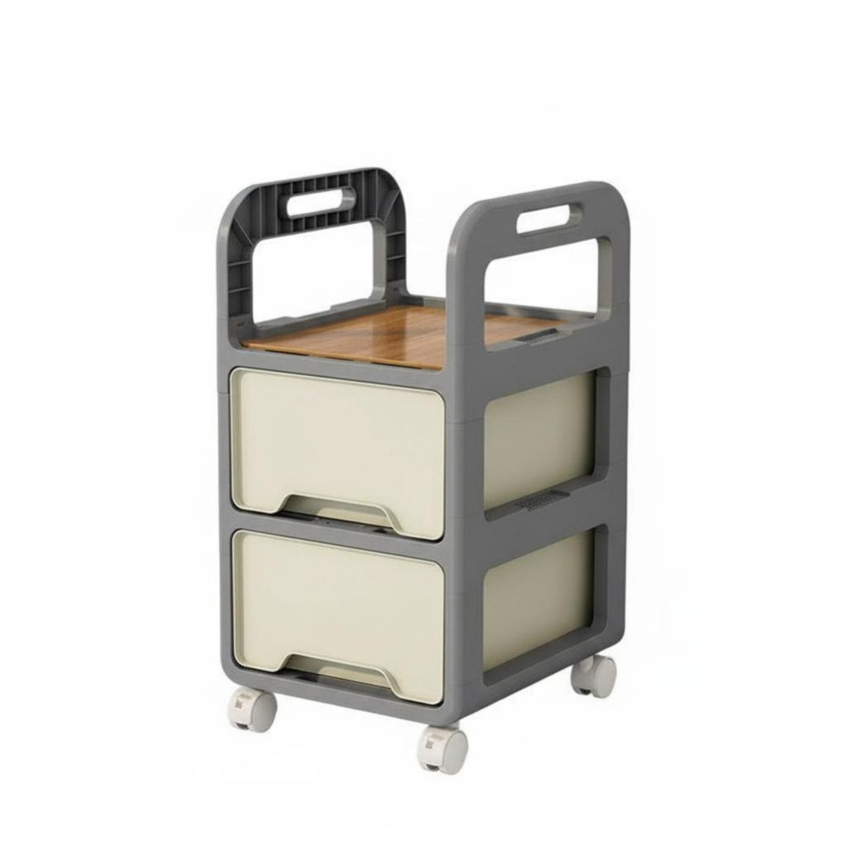 Deskside book bag Holder With casters Storage Trolley Easy to Move for Classroom