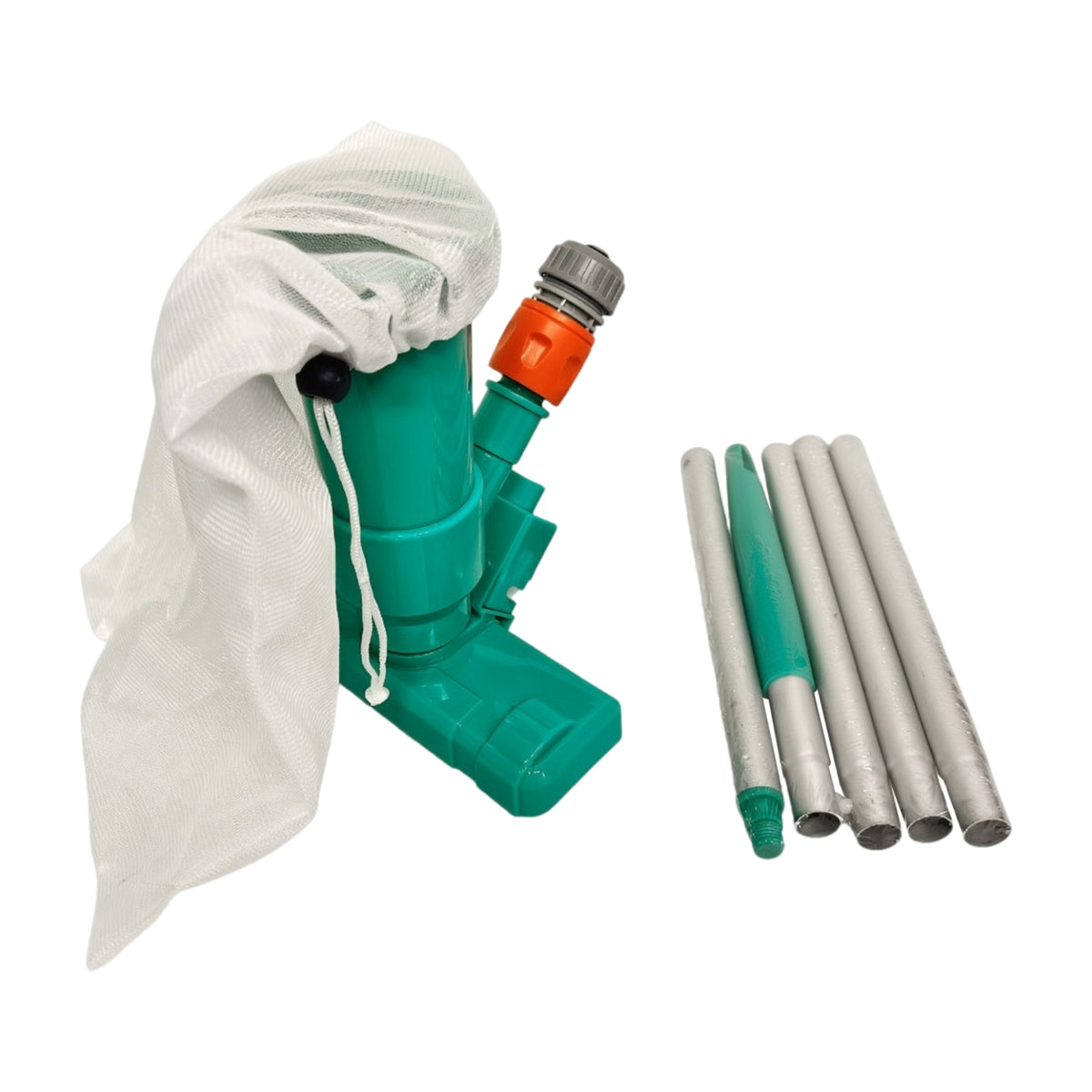 Pool Vacuum with Aluminum Pole Compact Underwater Cleaner Efficient for Hot Tubs