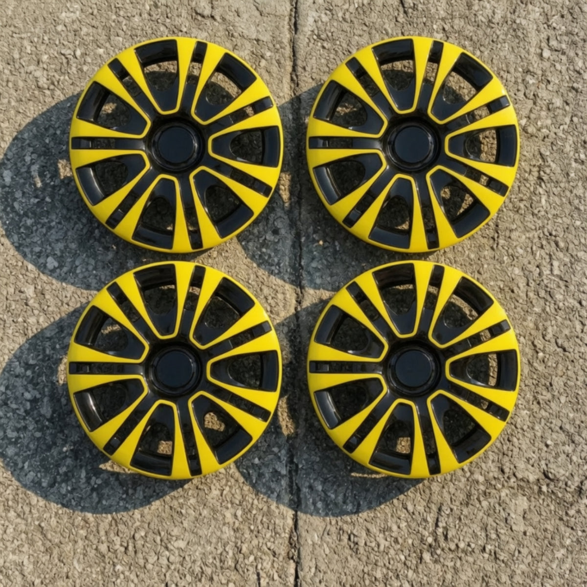 4 Pieces Wheel Cover with Multi-Spoke Design 13-Inch Hubcap Wheel Covers Sporty and Stylish for Daily Drivers