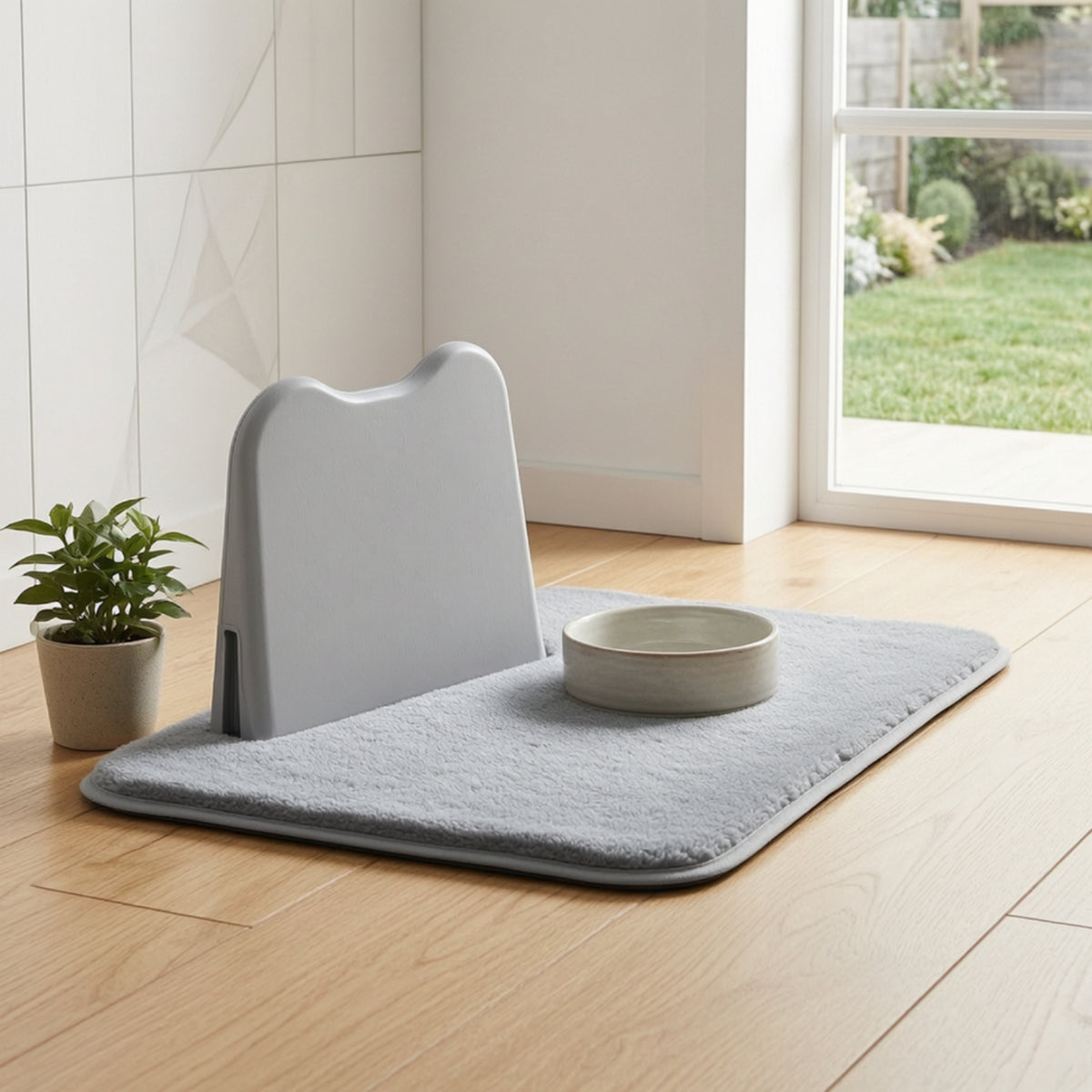 Easy to Clean Dog Toilet Splash Guard Hygienic Pet Toilet Guard Panel Rounded Long-Lasting for Young Dogs
