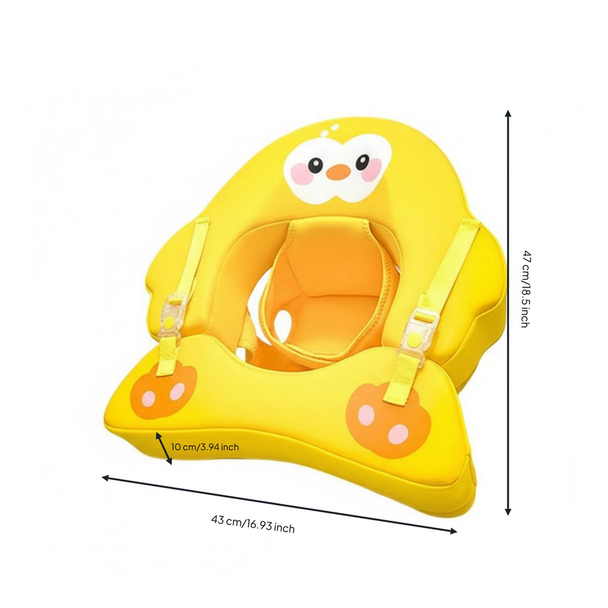 Anti-Flip Design Non-Inflatable Baby Buoyant Support Safety Buckle Newborn Lying Swim Buoyant Support Skin-Friendly Material for Newborns