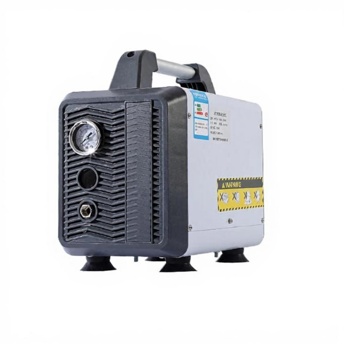 Ultra-quiet oil-free air compressor