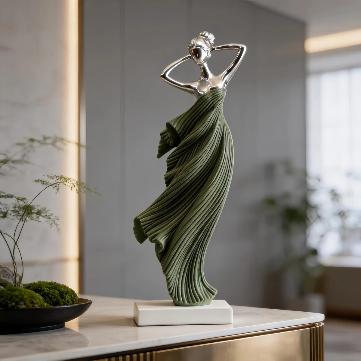 Spring Dance Abstract Figurine Modern Minimalist Decorative Piece for Living Room TV Cabinet
