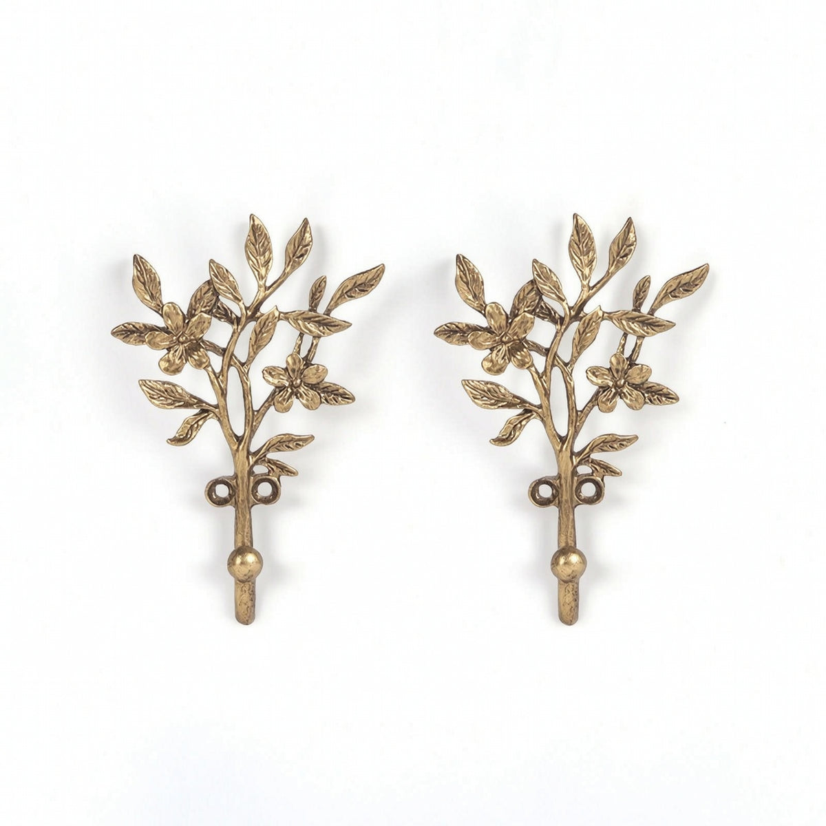 Wall Hook with Branch Motif Antique Gold Tree Branch Wall Hook Compact