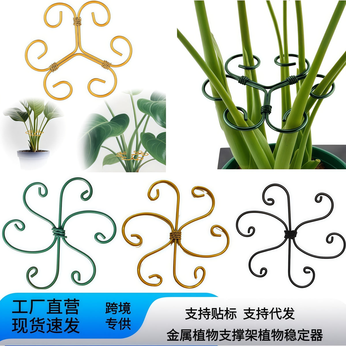Metal Plant Support Stakes for Vertical Gardens