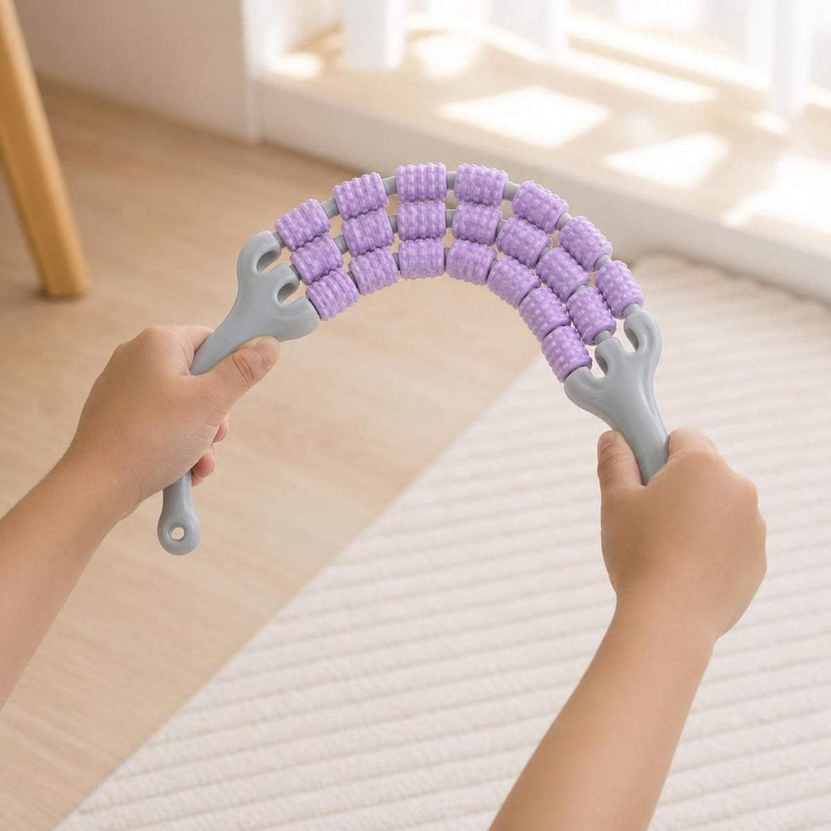 KDST Kids 4-Row Roller Massager for Muscle Relaxation and Sensory Training