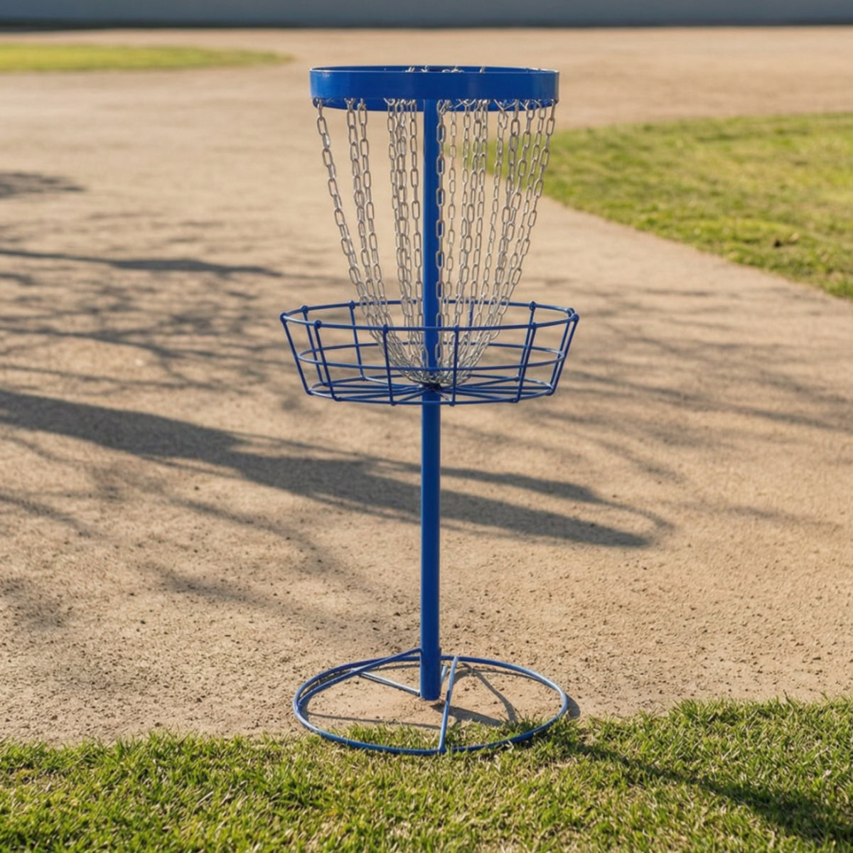Disc Target with Metal Chains Freestanding Disc Target with Chains Heavy Duty for Yard