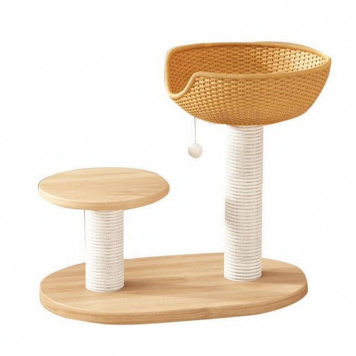 Wood Feline Climber Perches Animal Furniture Sturdy and Stable
