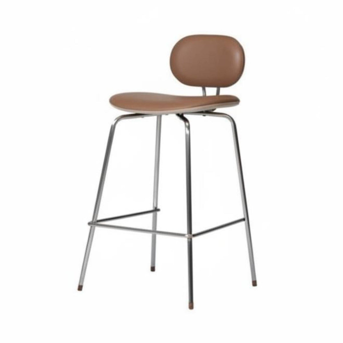 Rustic supportrest Stool Sturdy Frame Lowspine High Stool Built-in Footrest