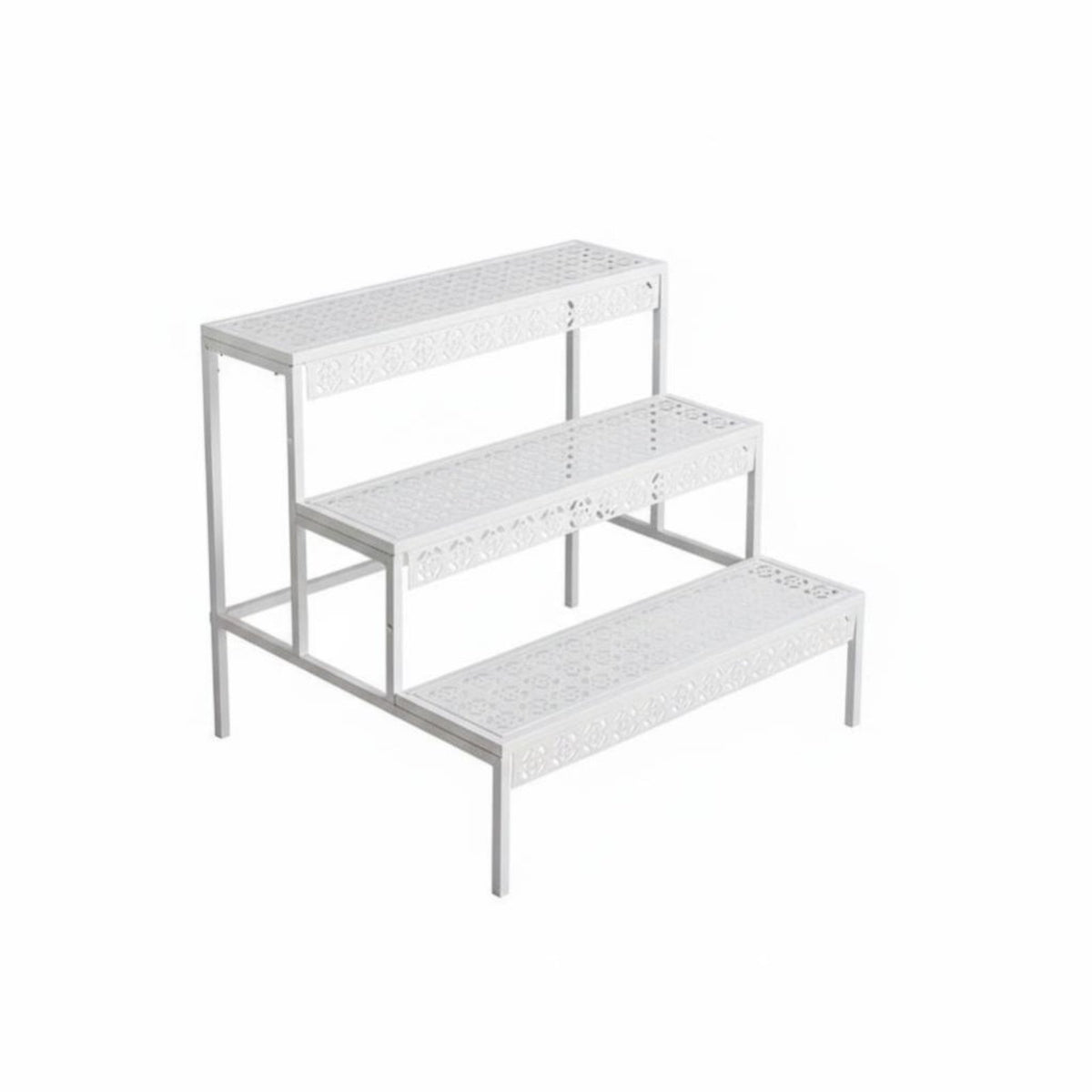 3-Tier Stepped Plant Shelf Stable Load-Bearing 3-Tier Plant Stand Heavy Duty