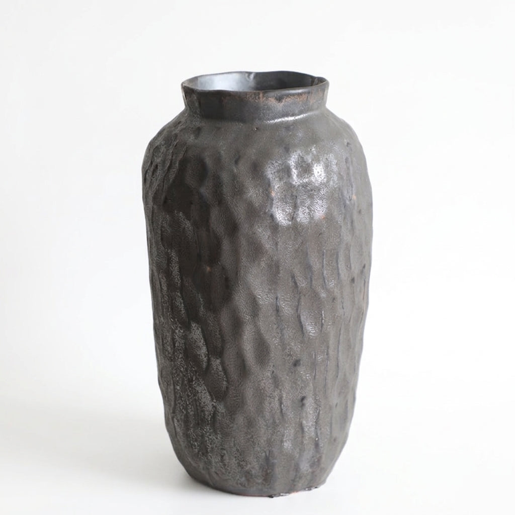 Wabi-Sabi Ceramic Vase, White Short Style