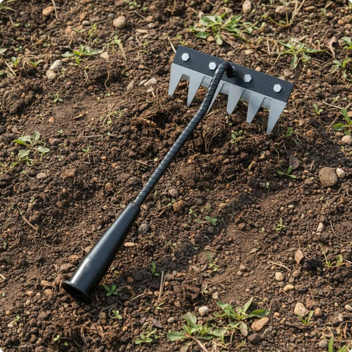 Vegetation Rake Blade Tool Detachable Design Garden Cultivator for Farm