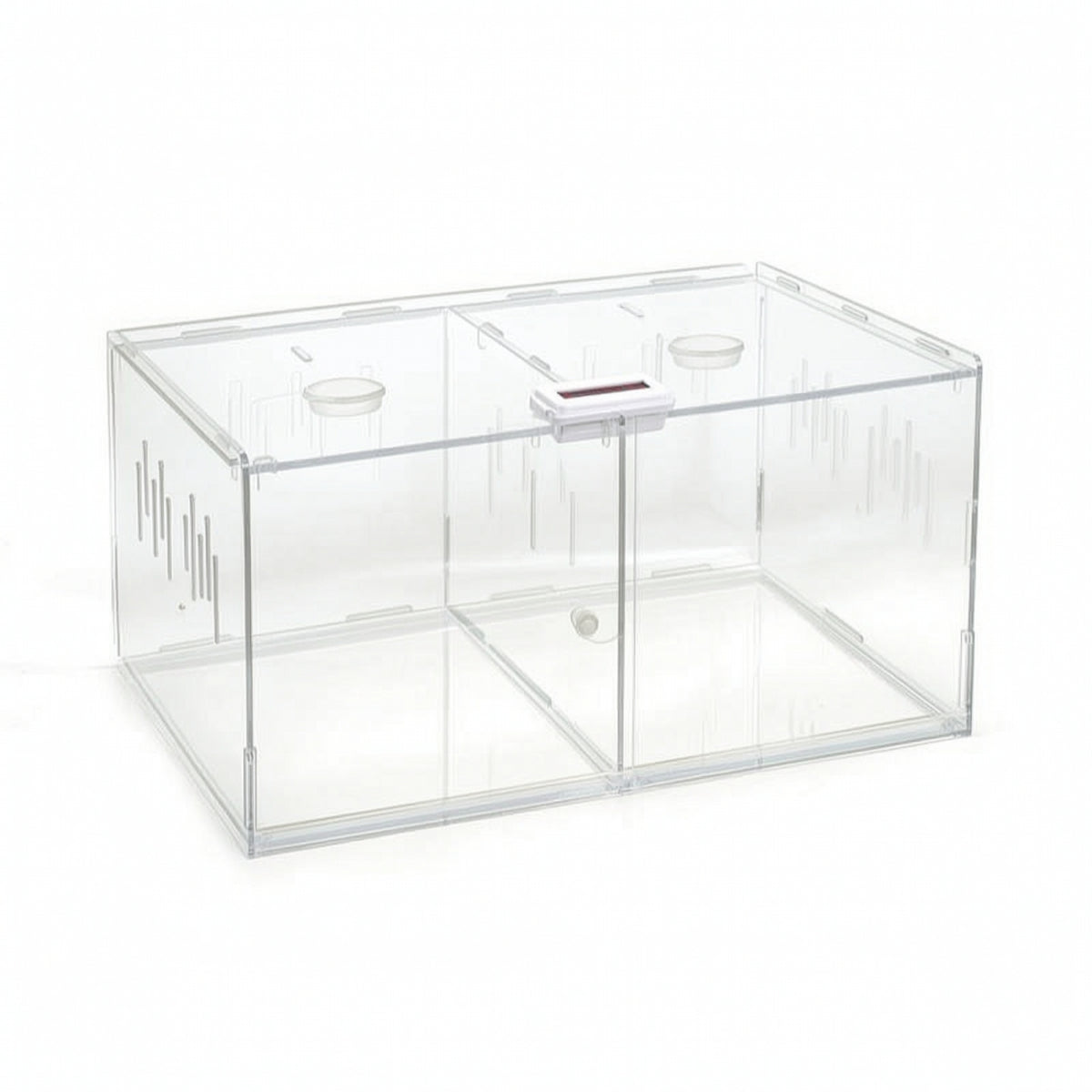 Reptile Enclosure with Rotating Lock Clear Acrylic Reptile Enclosure Flat-Pack