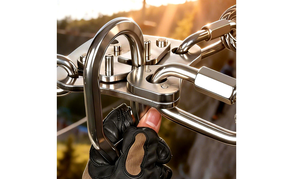 Diverter with Arms Stainless Steel Hardware for Suspended Activity Park Managers, Route Setters